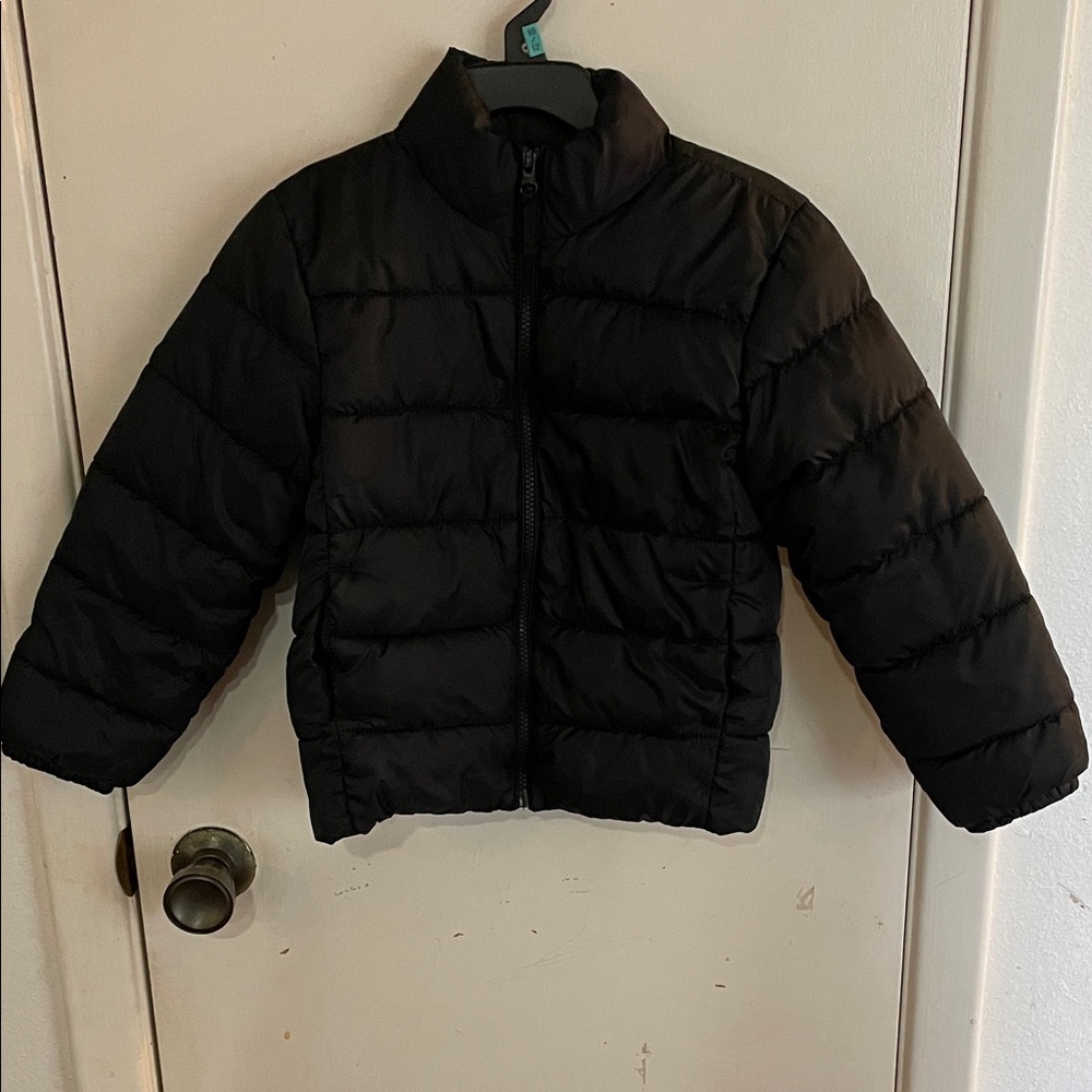 Kids Black Puffer Jacket
